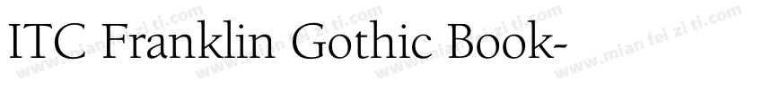 ITC Franklin Gothic Book字体转换